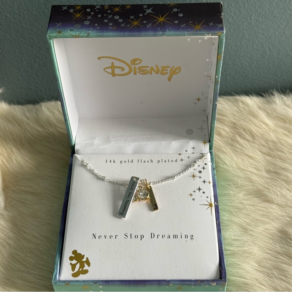 Disney Never Stop Dreaming Flash Plated Necklace
